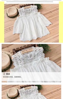 Áo đũi thêu hở vai