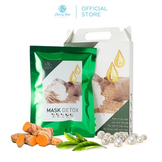 Mặt Nạ CRD Cherry Đào Thải Độc Trà Xanh Cám Gạo 150Gr