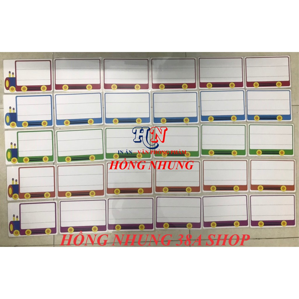 Xe lửa rời - Đồ dùng dạy học [Hong Nhung Shop]