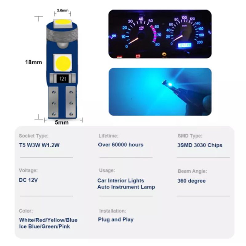 Bóng đèn led tap lô trung tâm Pajero V31 V32 V33 V43 V45 V46 MB879707