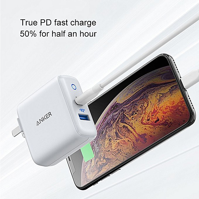 Sạc Anker PowerPort Pd+2 35w , Usb-c PD, PowerIQ2.0 - A2636 (BH 18 Tháng)