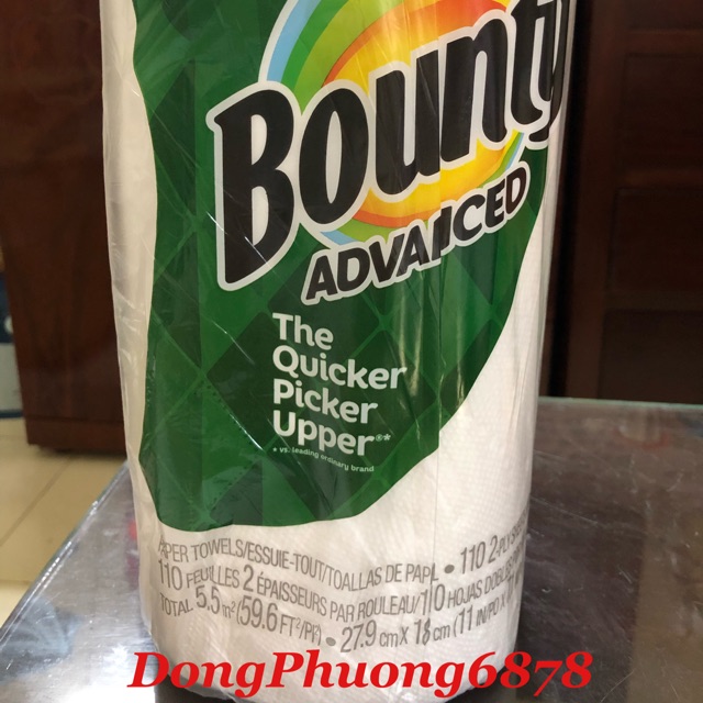 Cuộn khăn giấy BOUNTY ADVANCED & BOUNTY PRINTS của Mỹ
