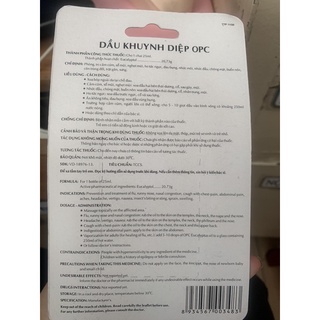 Dầu khuynh diệp OPC 25ml