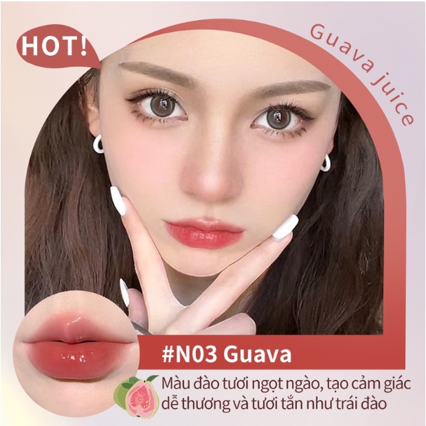 Son tint Judydoll Ice Tea Mirror mật ong thạch thủy tinh 0.5ml