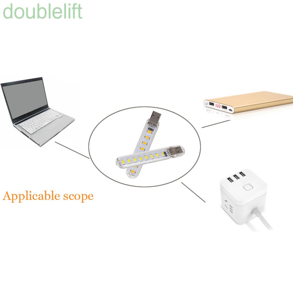 Đèn USB 3000K 7000K trong suốt tiện dụng cho máy tính