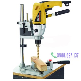 khung giá đỡ đế kẹp máy khoan TZ6102 có ê tô