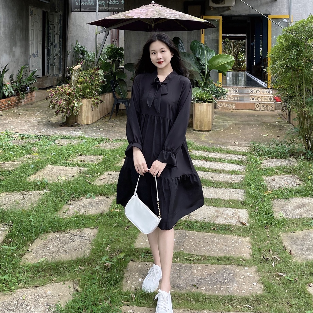 Váy dài trắng vintage công chúa dáng xòe dài tay, Đầm dáng dài tiểu thư  phong cách ulzzang Hàn Quốc - Roxie | BigBuy360 - bigbuy360.vn