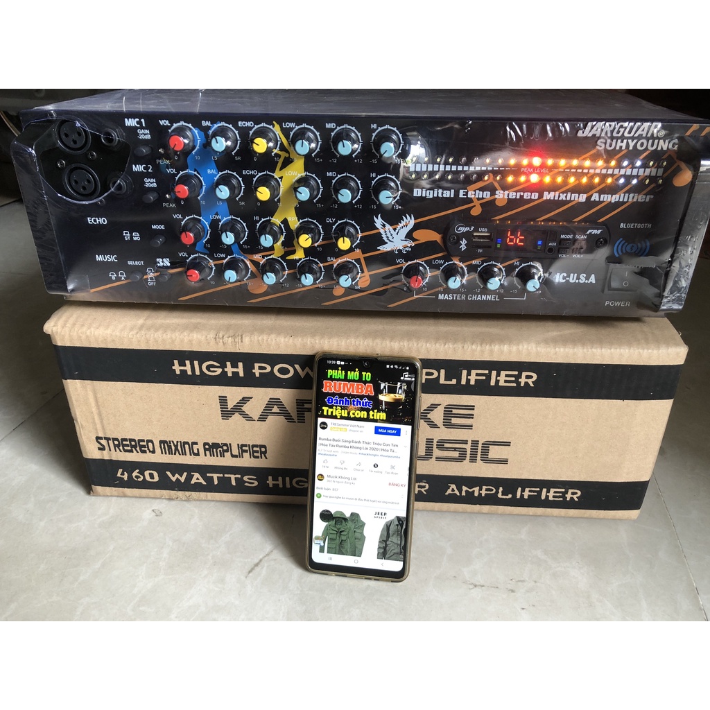 Amply Jarguar 8 sò có Bluetooth cs 600W