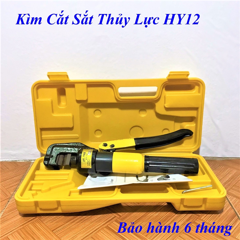 Kìm Cắt Sắt Thủy Lực HY12 - Chuyên Dụng Cắt Sắt, Thép Dạng Khối - Bảo Hành 6 Tháng
