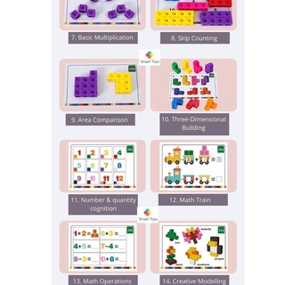 Math link cube- đồ chơi Montessori