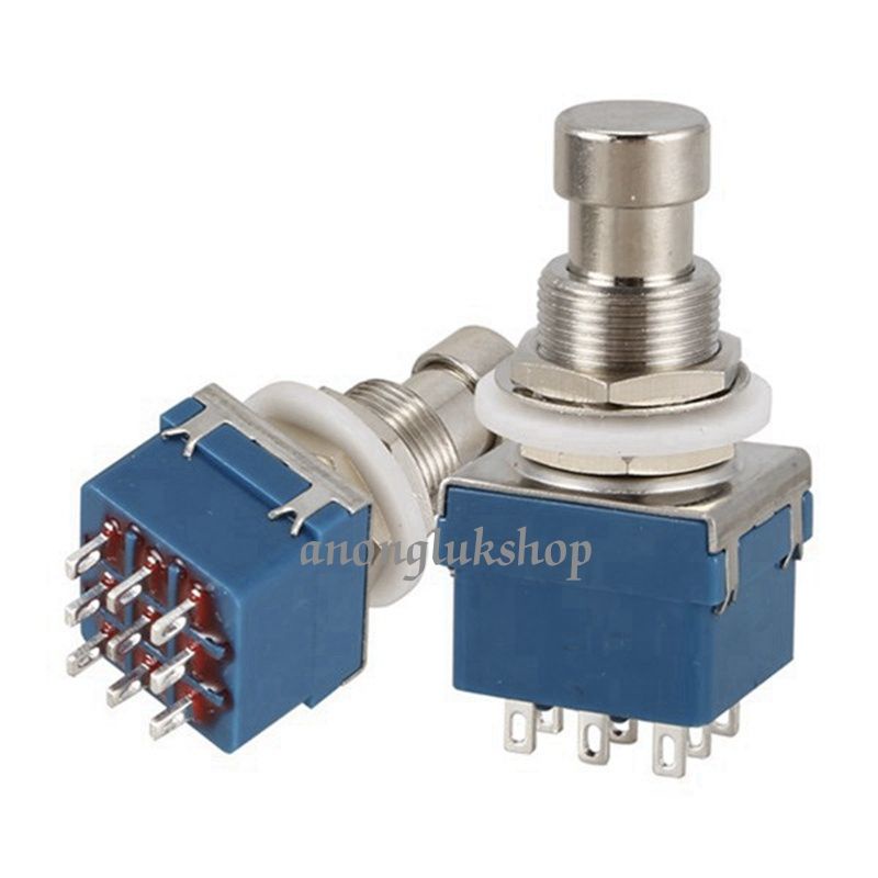 Mỗi 1 Mảnh Hiệu Ứng Đàn Guitar Switch Foot 3PDT 9 Chân