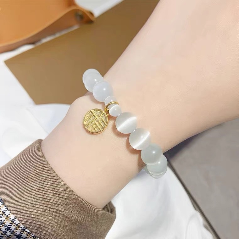 Vòng Tay Chuỗi Hạt Đá Opal Cao Cấp Thời Trang Cho Nữ