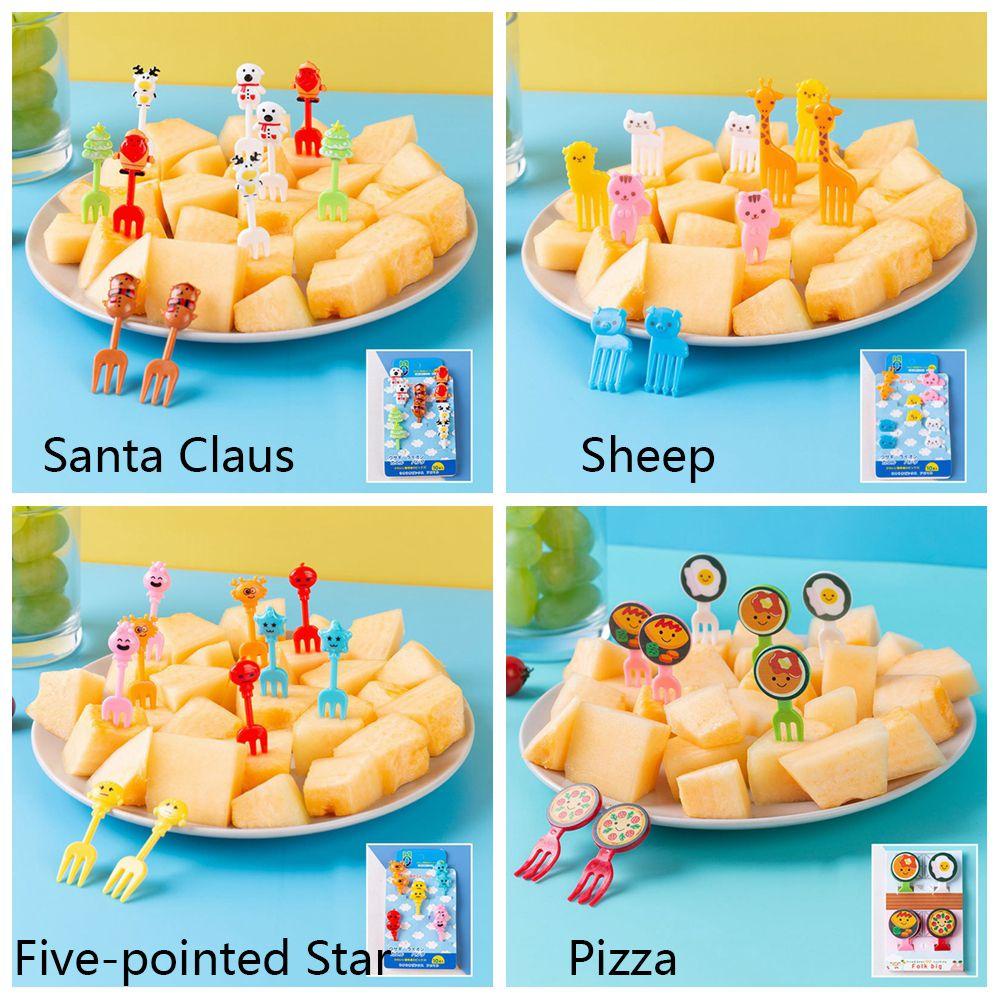 Bộ 1 / 20 Nĩa Ăn Trái Cây Hình Động Vật Dễ Thương