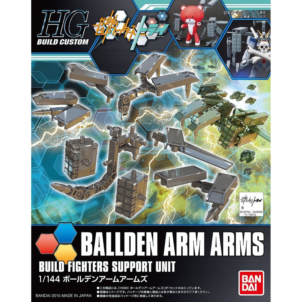 Mô hình Gunpla HGBC Bộ phụ kiện Ballden Arm Arms