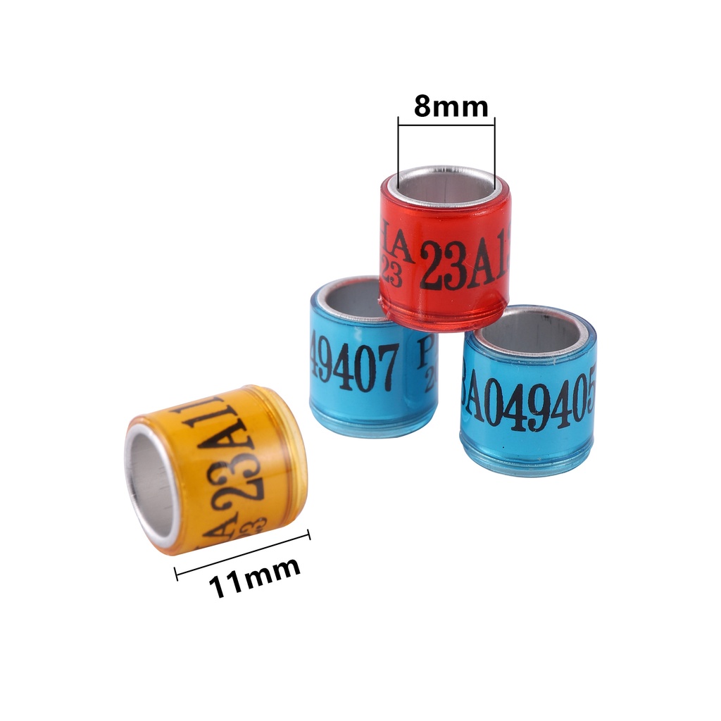 Set 50 / 10 Vòng Đeo Chân 8mm Huấn Luyện Chim Bồ Câu 2024 / 2023 PHA