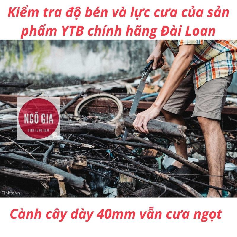 Cưa gỗ cầm tay YTB Đài Loan chính hãng - thép không gỉ cưa lực mạnh, rất bén cưa được nhựa cứng - Hàng mới về lại 2021