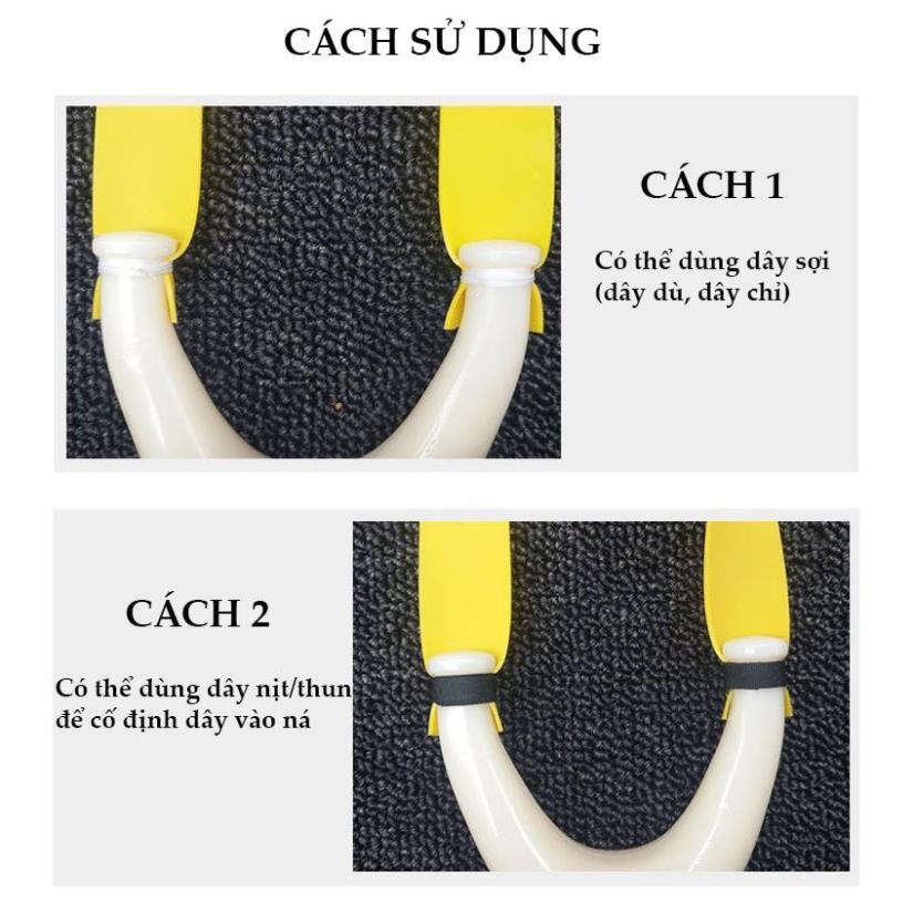 Ná cao su nhựa abs siêu bền trắng ngà tặng kèm dây thun