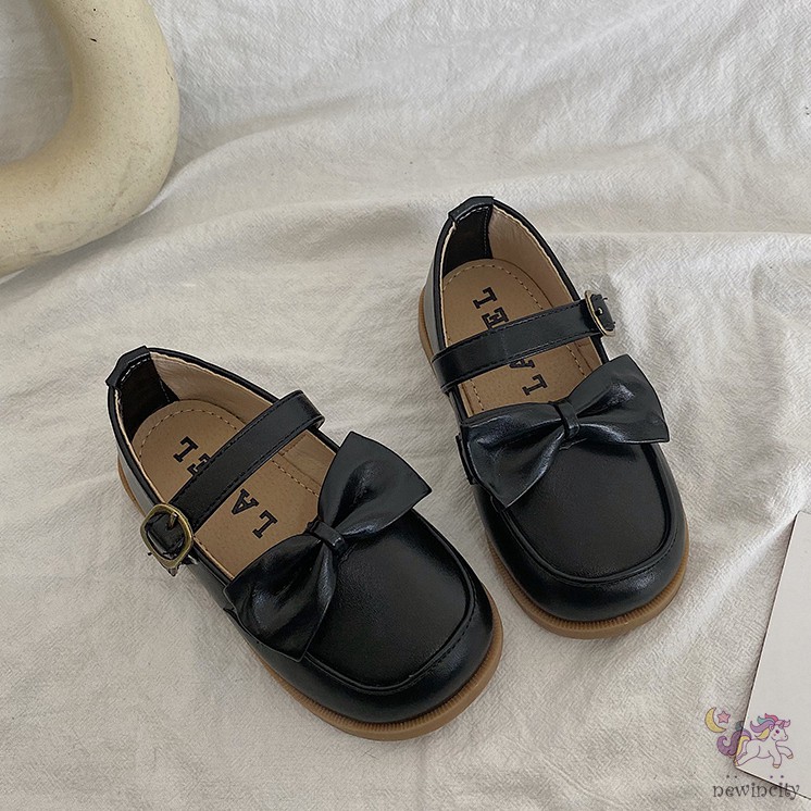 Giày búp bê đính nơ phong cách Hàn Quốc cho bé gái