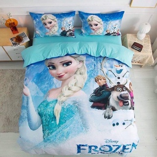 Bộ drap - chăn phao cotton magic elsa