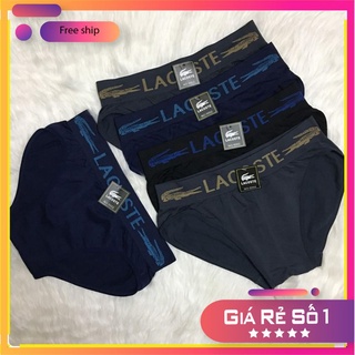 Quần Lót Nam Tam Giác Quần Sịp Nam Tam Giác Lacoste Chất Cotton Co Dãn 4 Chiều - MỀM MẠI – KHÔ THOÁNG – MẶC NHƯ KHÔNG
