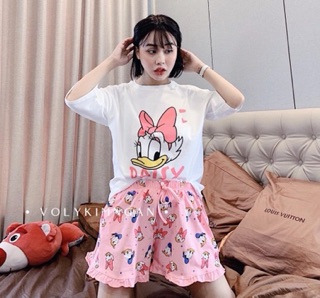 Bộ mặc nhà vịt cute (2 màu ảnh thật)