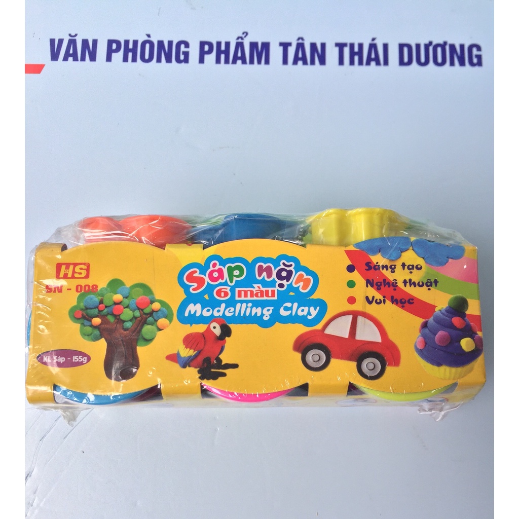 ĐẤT NẶN, SÁP NẶN 6 MÀU Modelling Clay