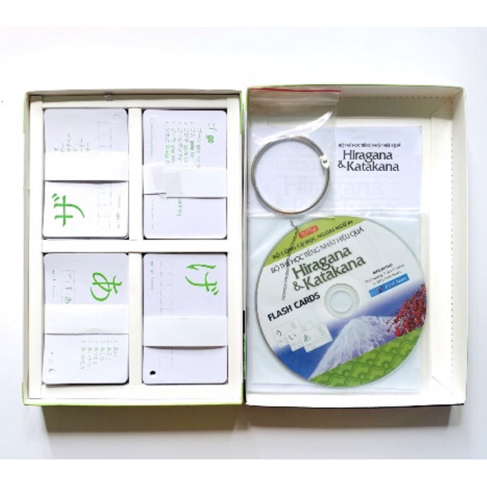 Sách - Bộ Thẻ Học Tiếng Nhật Hiệu Quả - Hiragana và Katakana (Kèm CD)