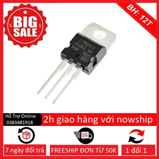 IC Nguồn L7805 1.5A TO-220- Linh kiện bk 7805 78l05