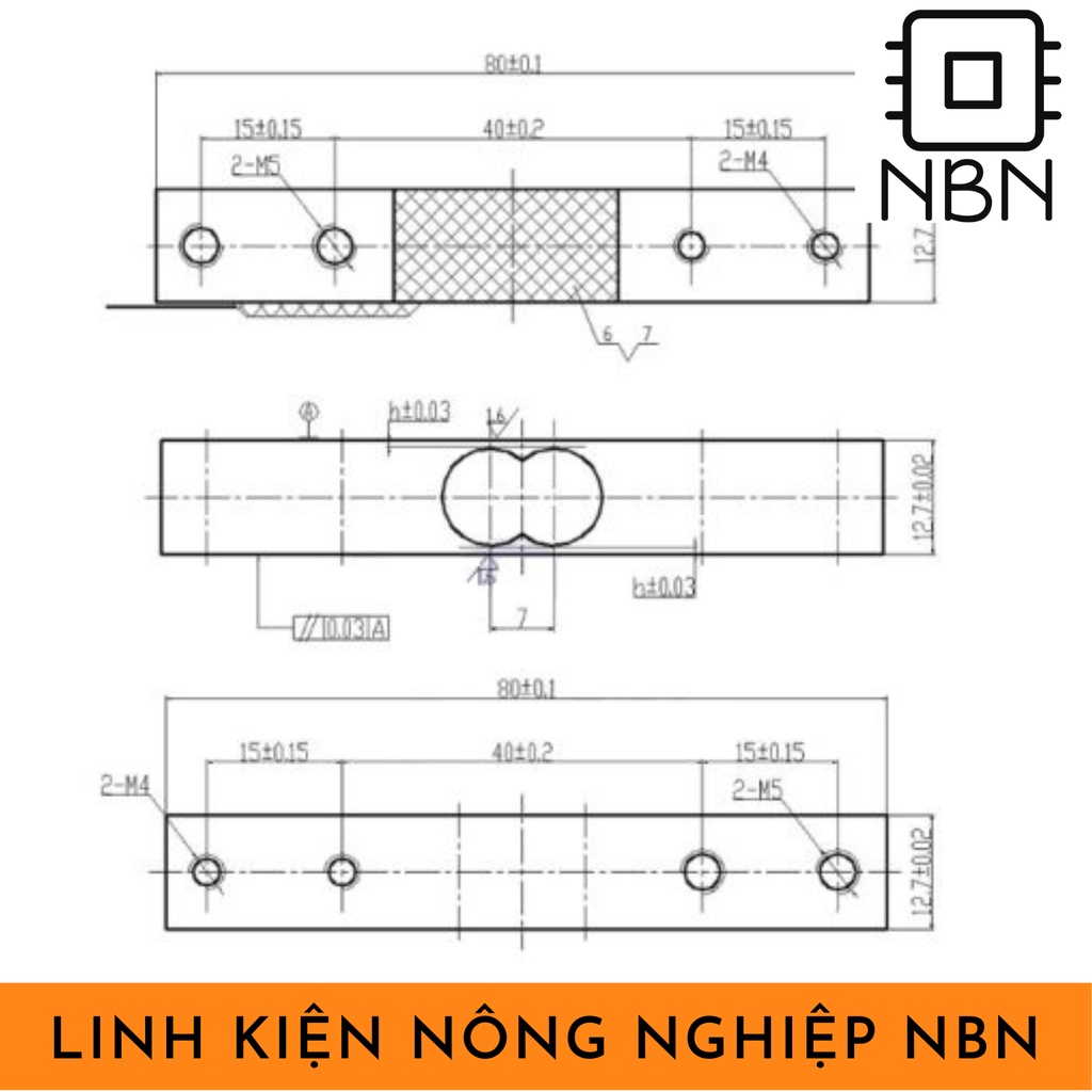 Cảm biến cân Loadcell ⭐YCZ131⭐1/5/10/20kg