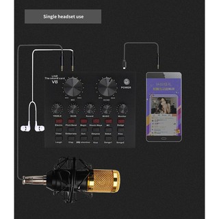 Sound Card V8, Live Karaoke, Kết Nối Bluetooth