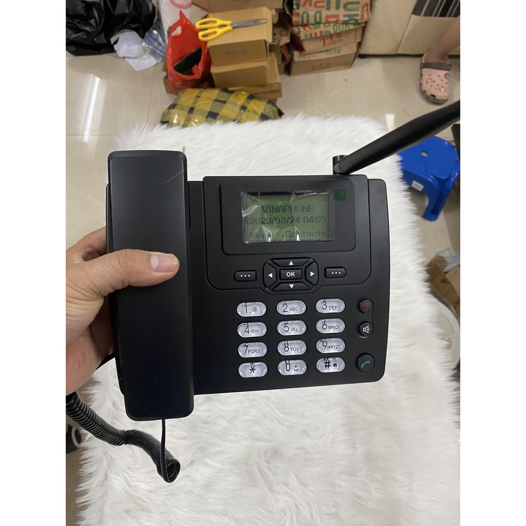 ❤️ Điện Thoại Bàn Không Dây Lắp Xài Sim Các Loại: VinaPhone, Viettel, Mobifone, Gphone, HomePhone Mã Huawei GSM 3125i.