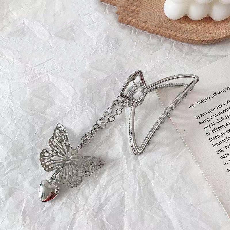 Kẹp cài tóc THẢ ĐIỆP kim loại dạng ngoạm xinh xắn phụ kiện nữ tính