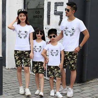Áo gia đình áo đồng phục chất cotton loại 1 đủ màu đủ size 5-110kg