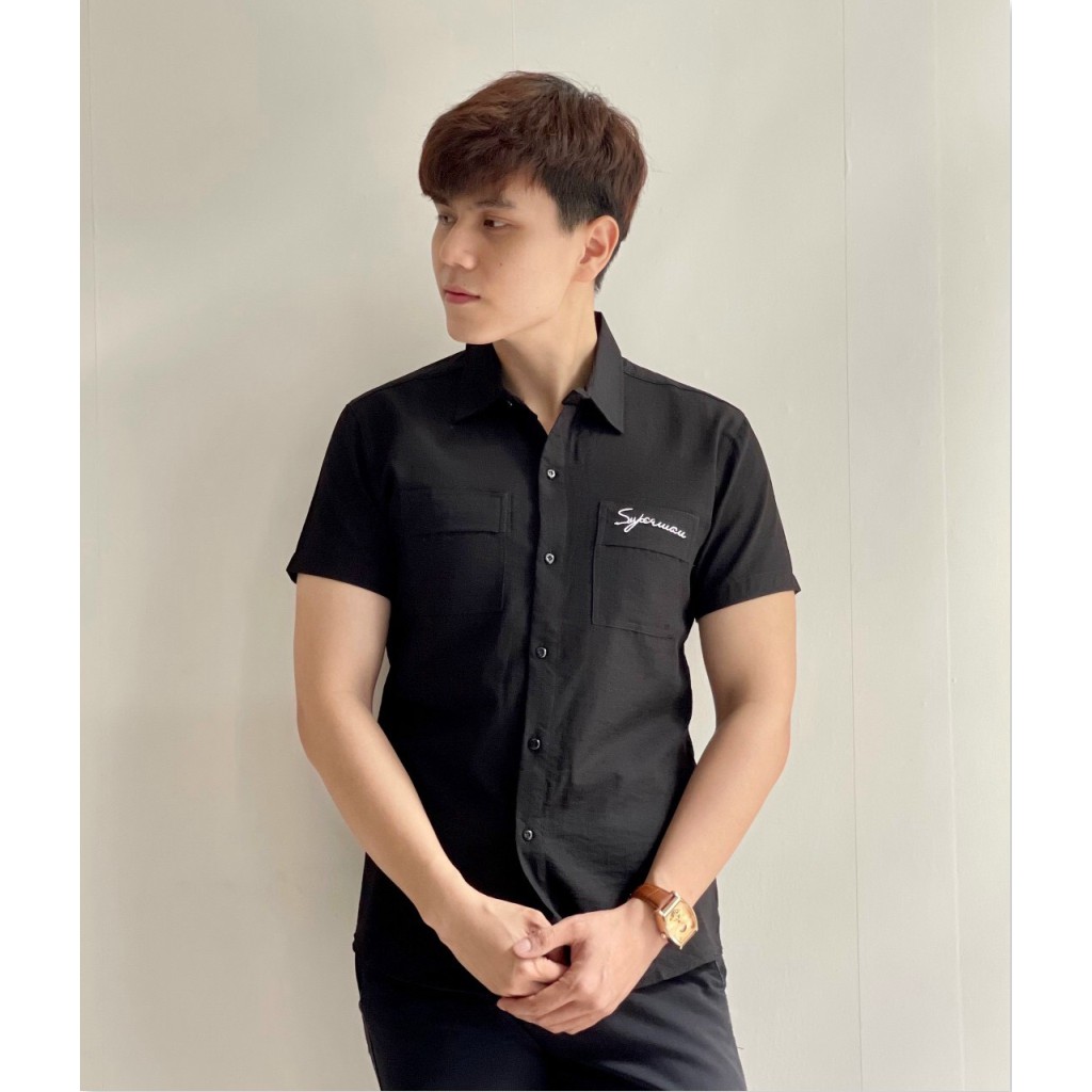 ÁO SƠ MI NAM NGẮN TAY CHẤT ĐŨI CỰC XỊN , SIÊU ĐẸP CHO CÁC BẠN TRẺ HK