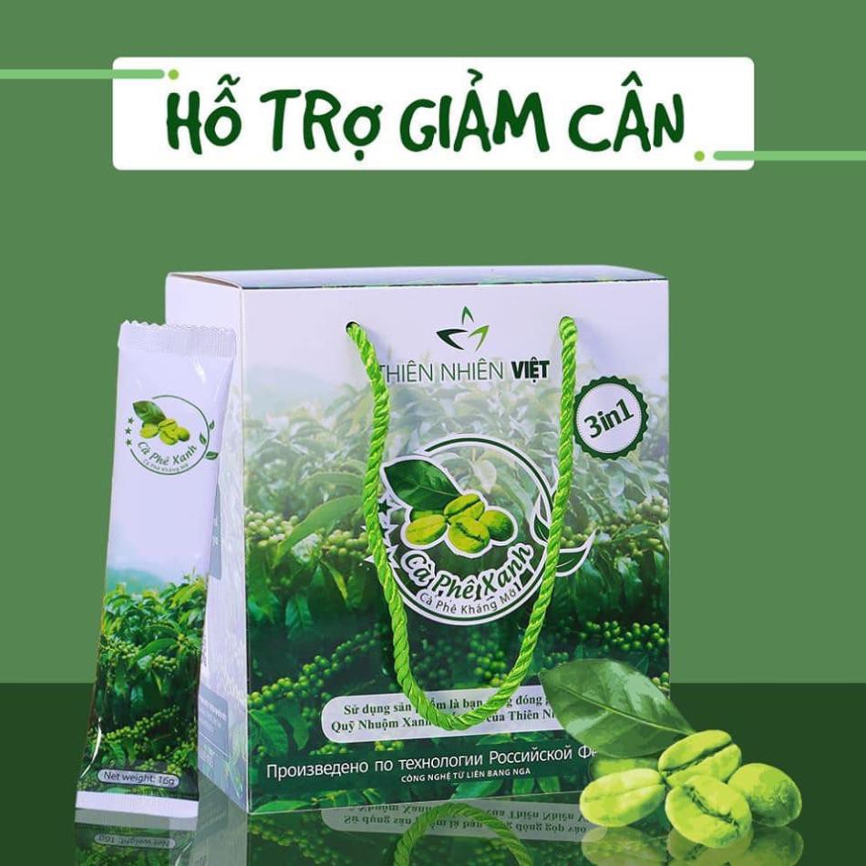 [Shop trợ giá] Cà Phê Xanh Thiên Nhiên Việt Kháng Mỡ - Chính Hãng