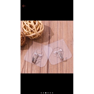 Móc dán tường trong suốt, sét 10 cái