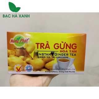 Trà gừng hòa tan hùng phát hộp 200g