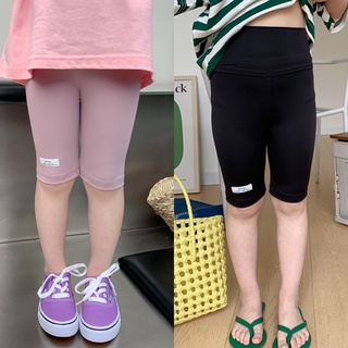QG308 - Quần legging lửng bé gái mác trắng sz 90-150, quần legging cho bé siêu co dãn mùa hè 2022