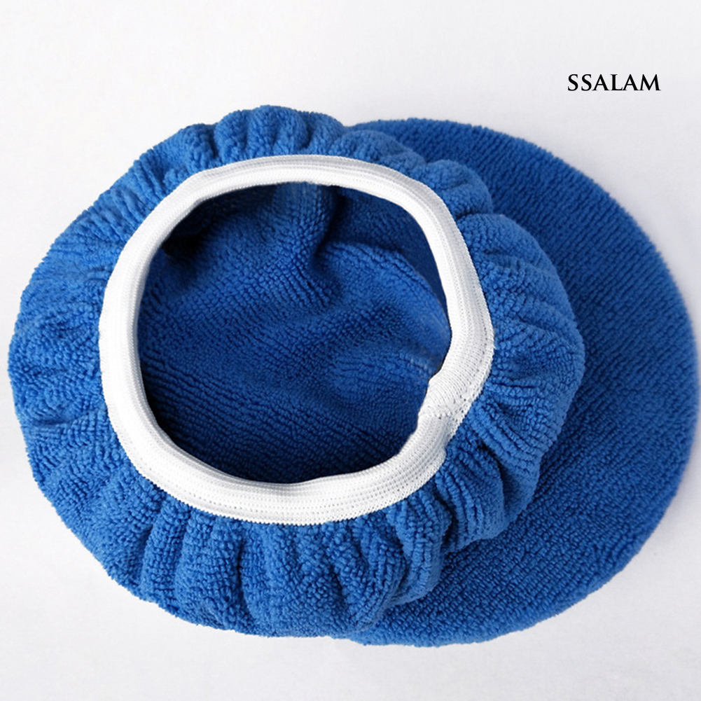 (Hàng Mới Về) Set 2 Tấm Bọc Máy Đánh Bóng Xe Hơi Bằng Sợi Microfiber Chuyên Nghiệp