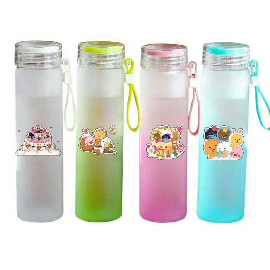 Bình nước bé đào màu loang BNML30 bình nước hologram thần tượng 500ml
