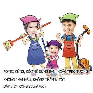 Chibi Gia Đình trang trí sinh nhật