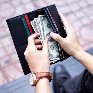 Ví dài Unisex Midas Handcrafted Wallet Đen