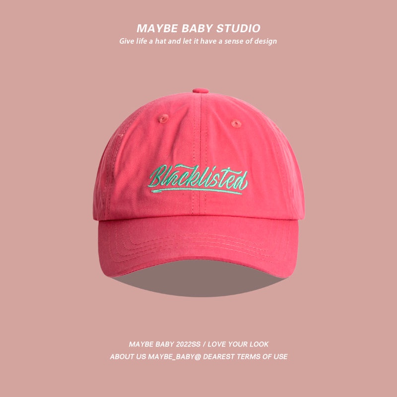 Mũ Lưỡi Trai Chống Nắng Màu Hồng Dễ Phối Đồ Thời Trang Phong Cách Hàn Quốc Cho Nữ