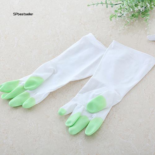 Găng tay dài rửa chén bát chống thấm nước tiện dụng