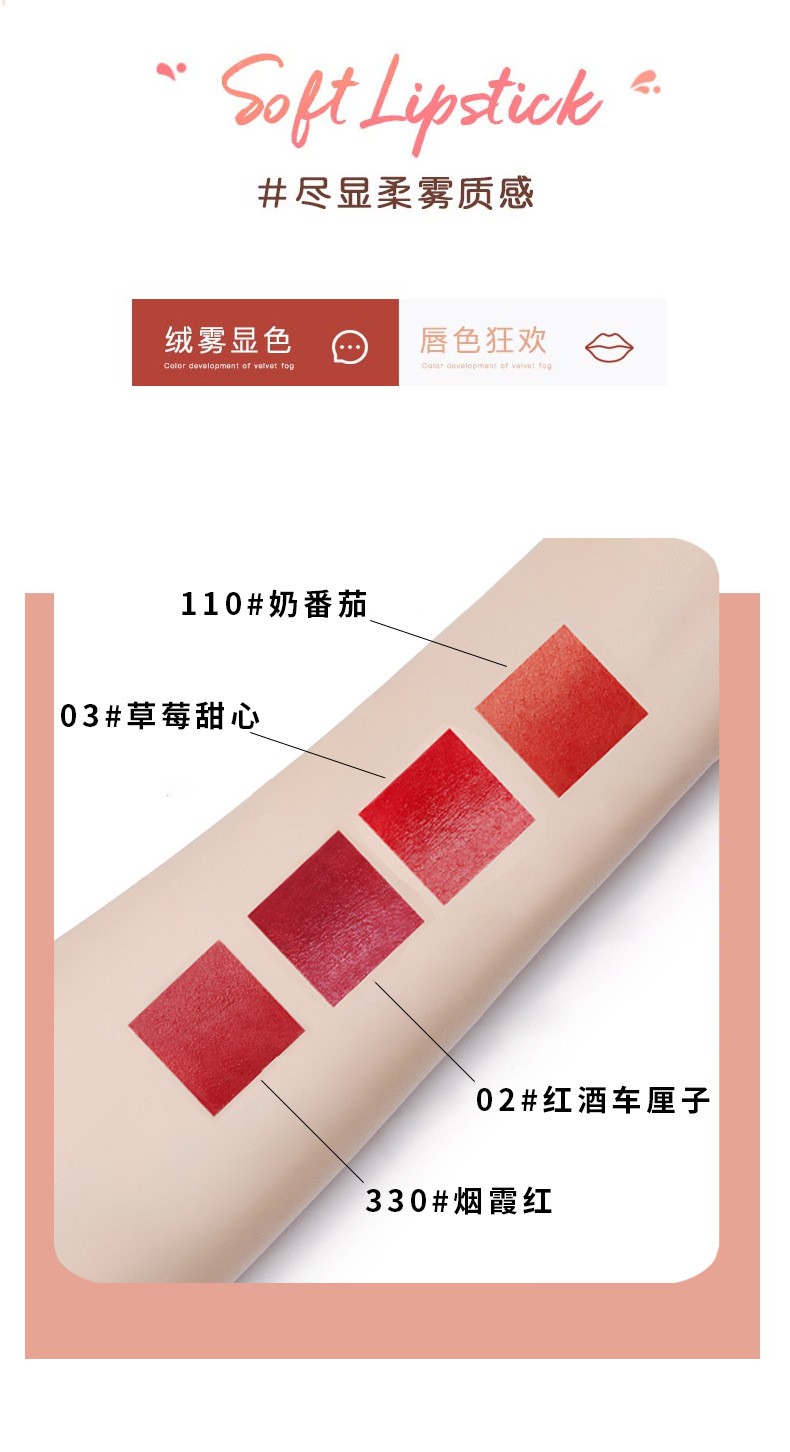 (Hàng Mới Về) Son Môi Hiệu Ứng Lì Nhiều Màu Sắc Tùy Chọn | BigBuy360 - bigbuy360.vn