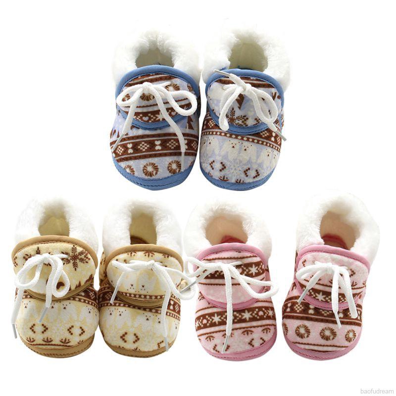 Giày cotton đế mềm giữ ấm thiết kế xinh xắn dễ thương thời trang mùa đông cho trẻ tập đi