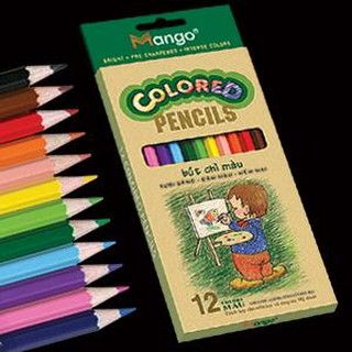 Bút chì 12 màu Mango Colored Pencils - MGVN 07