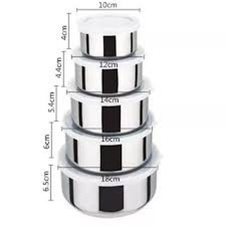 Bộ 5 Thố Inox Protect Fresh Box