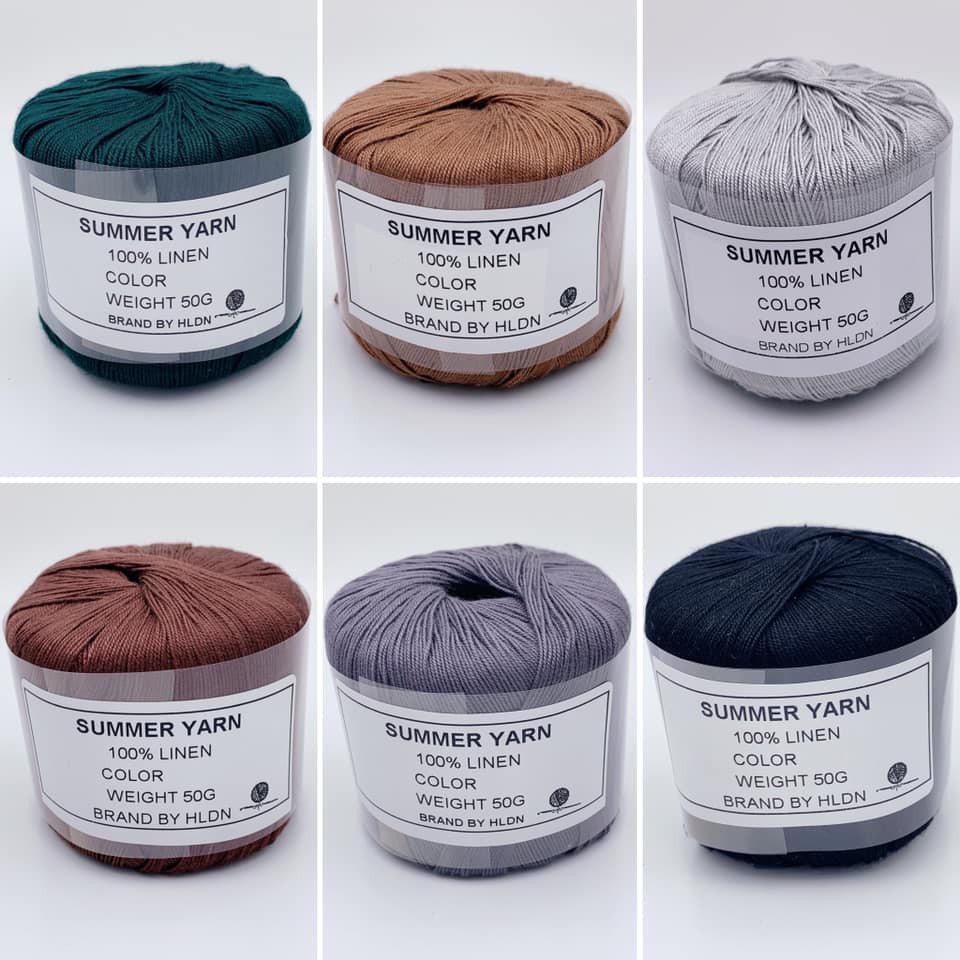 Sợi Linen - Sợi đan/móc mùa hè (Bảng màu 2)