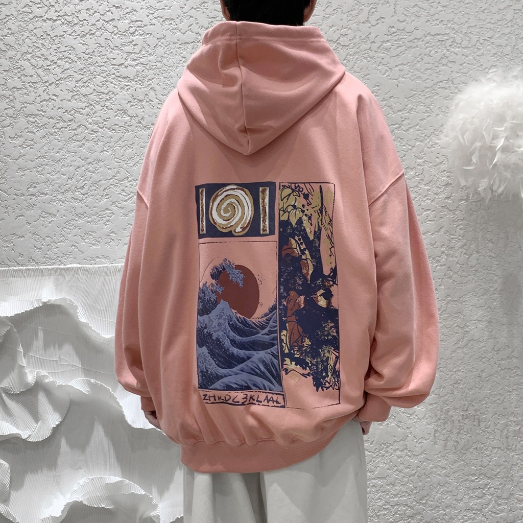 Áo Hoodie Trơn Basic Xám Chì Ulzzang thời trang có mũ trùm đầu cổ điển In Unisex Form Rộng